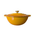 3.8L Cast Iron Casserole Pot (Yellow)