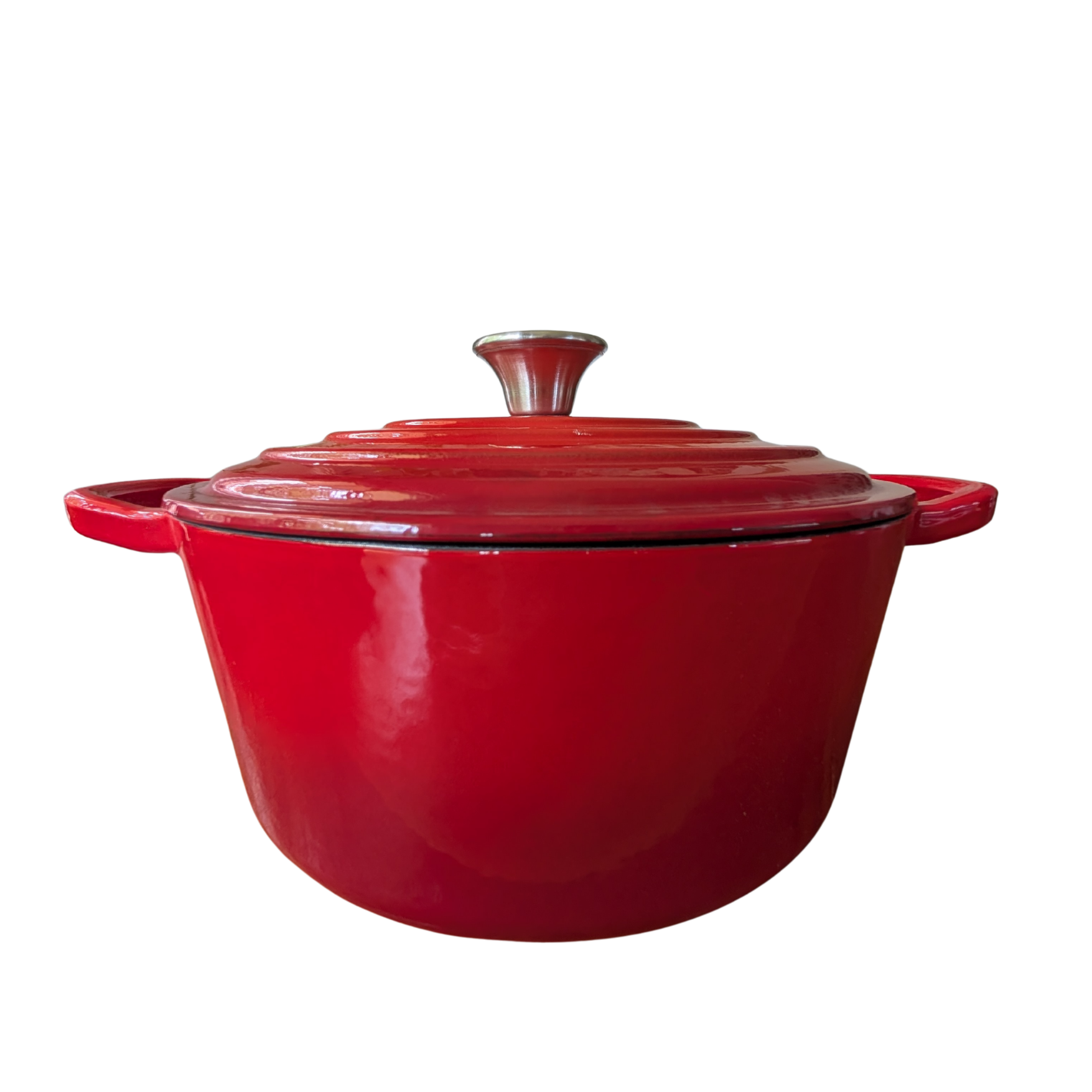 4L Cast Iron Dutch Oven (Red)