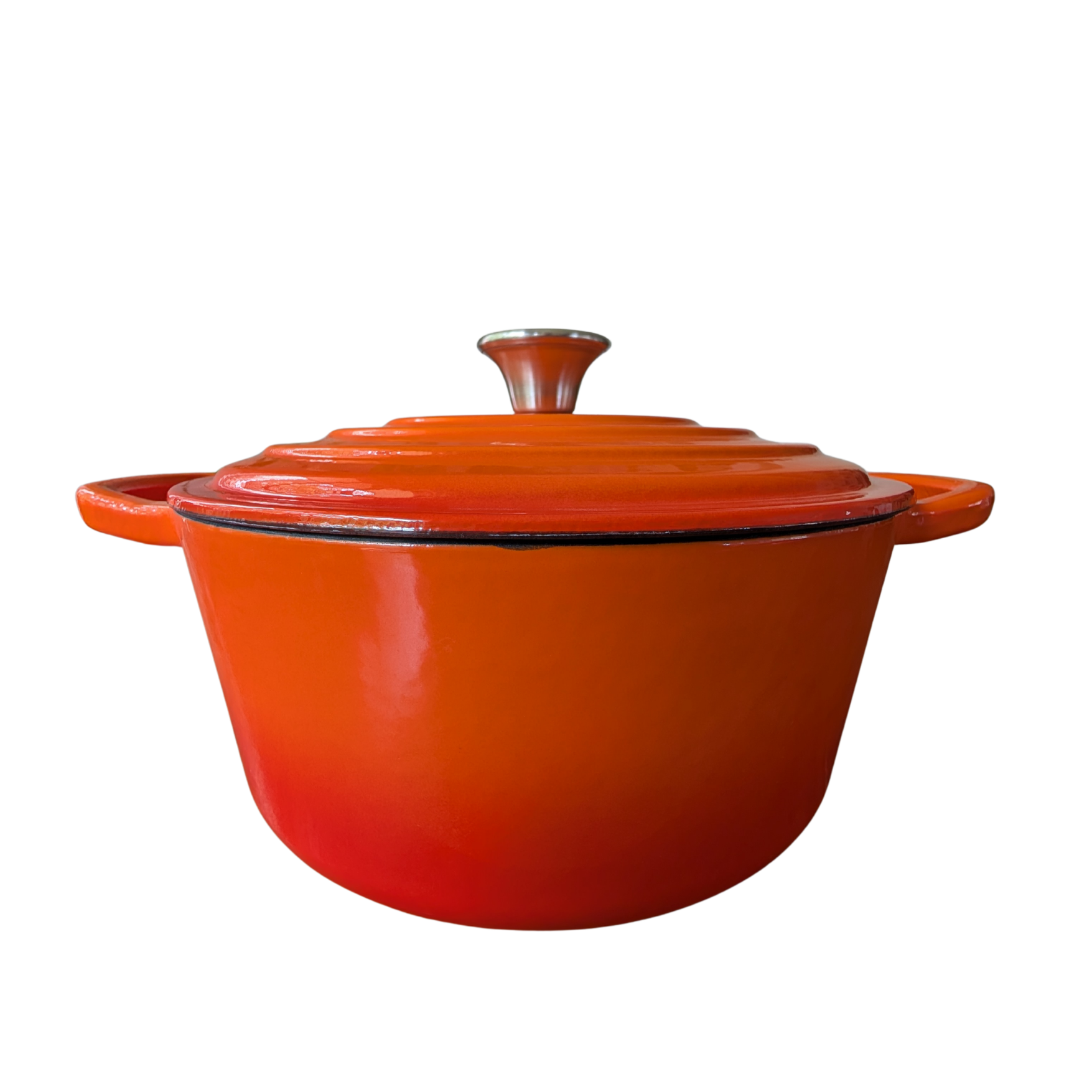 4L Cast Iron Dutch Oven (Orange)