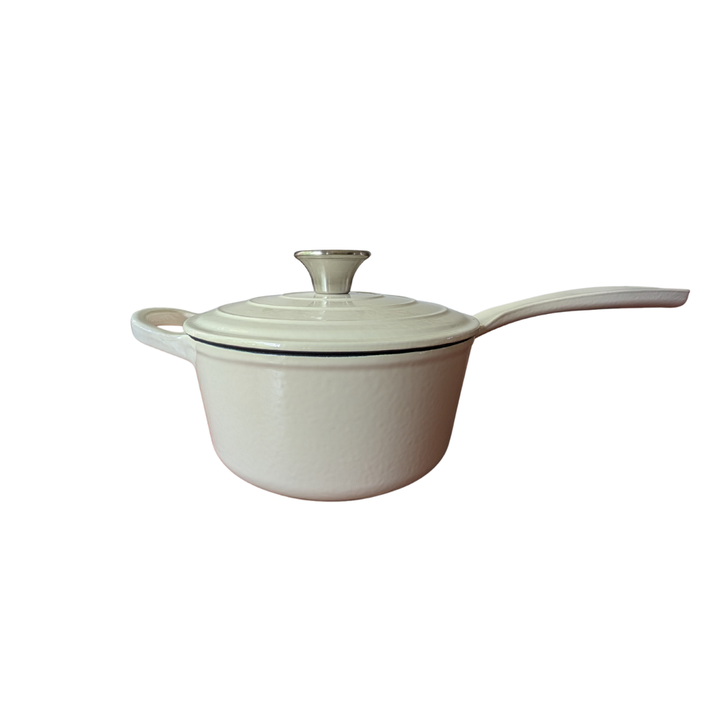1.85L Cast Iron Pot (White)