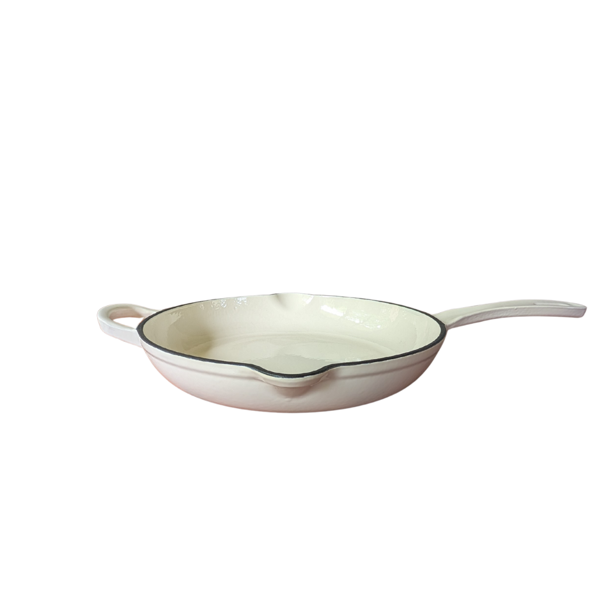 26cm Cast Iron Fry-Pan (White)