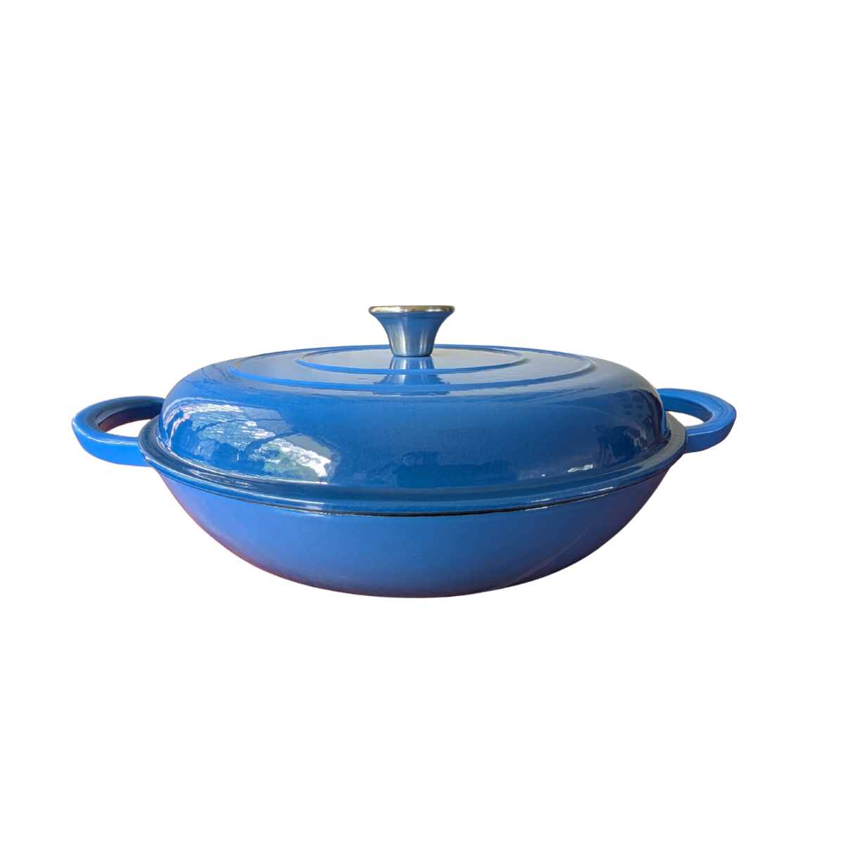 30cm Cast Iron Seafood Pot (Blue)