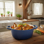 4L Cast Iron Dutch Oven (Blue)