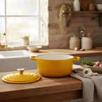 4L Cast Iron Dutch Oven (Yellow)