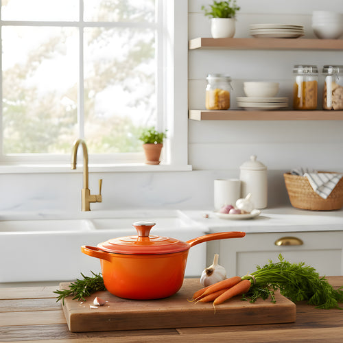 1.85L Cast Iron Pot (Orange)