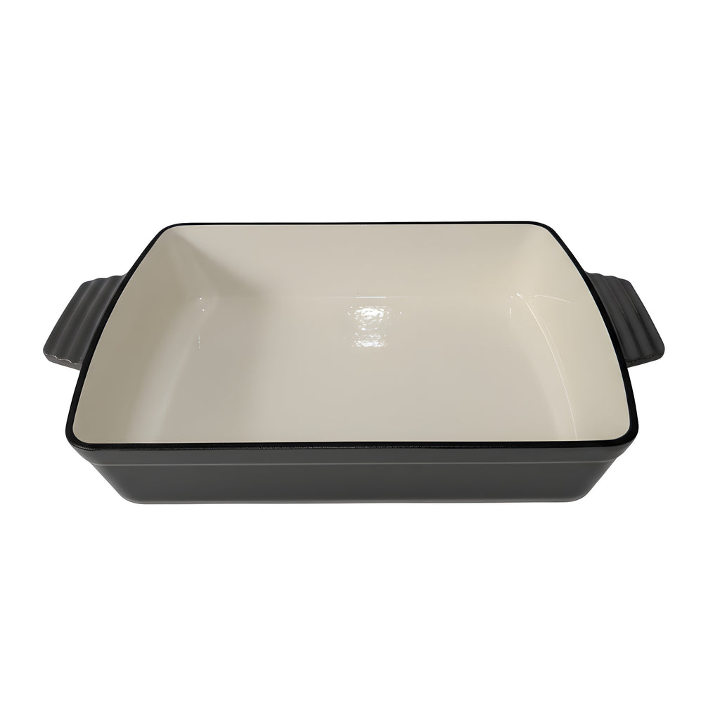 33cm Cast Iron Roasting Pan (Grey)